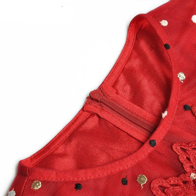 Abito Da Sera Rosso Vintage Anni '40