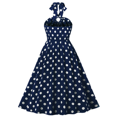 Abito Vintage Anni '50 Blu Navy