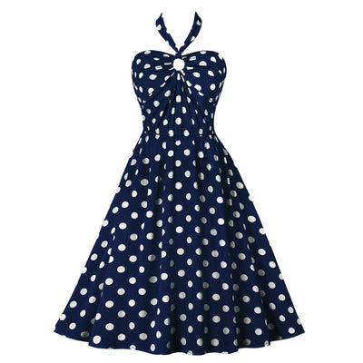 Abito Vintage Anni '50 Blu Navy