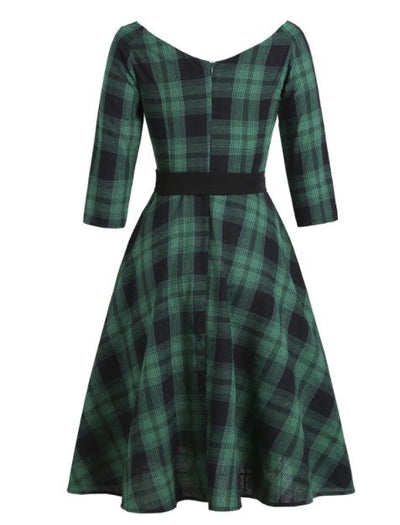 Abito Tartan Vintage Anni '50
