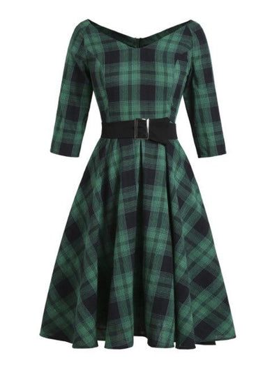 Abito Tartan Vintage Anni '50