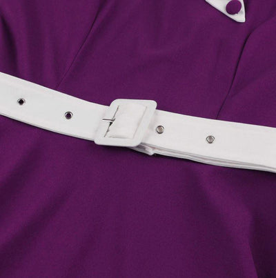 Abito Vintage Autunnale Viola