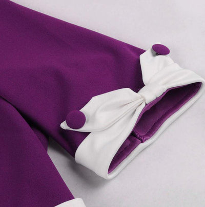 Abito Vintage Autunnale Viola