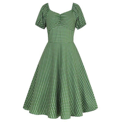 Abito Anni '50 Verde