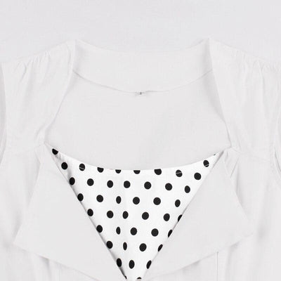 Abito Rockabilly Bianco Vintage