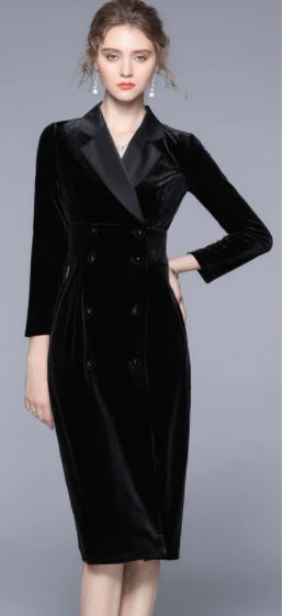 Abito Vintage Nero Di Buona Qualità