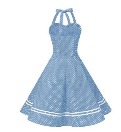 Abito Boogie Woogie Vintage Blu