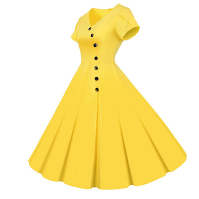 Bottoni Abito Vintage Giallo