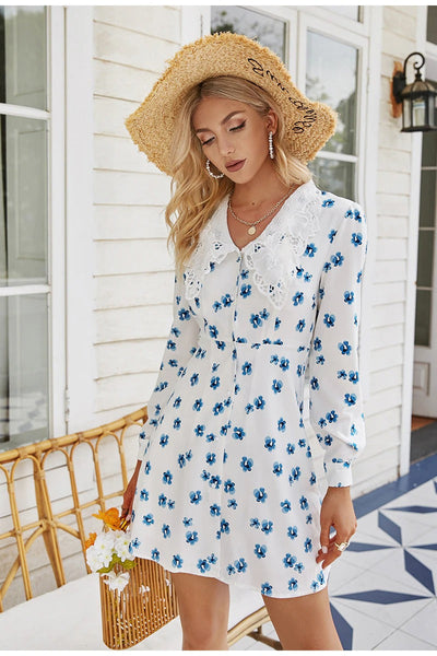 Abito Vintage Con Colletto Alla Peter Pan