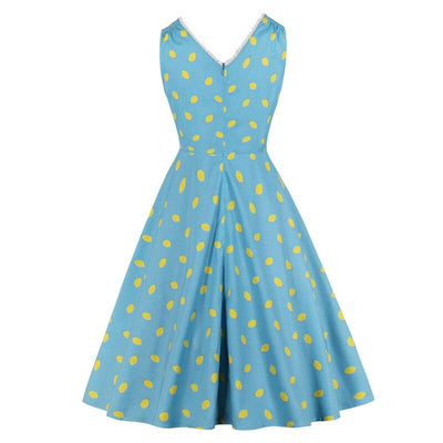 Abito Vintage Con Colletto In Pizzo