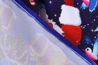 Abito Natalizio Vintage Blu Scuro