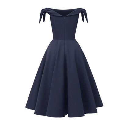 Abito Da Sera Blu Navy Vintage