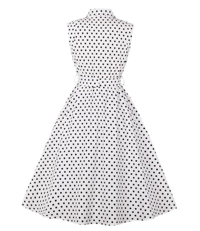 Abito Vintage Bianco E Nero Da Donna