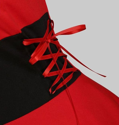 Abito Vintage In Pelliccia Rossa