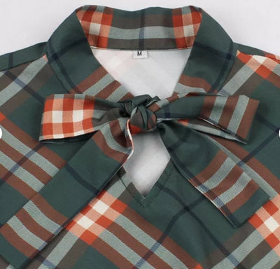 Abito Vintage Invernale A Quadri