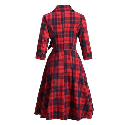 Abito Vintage Invernale In Cotone