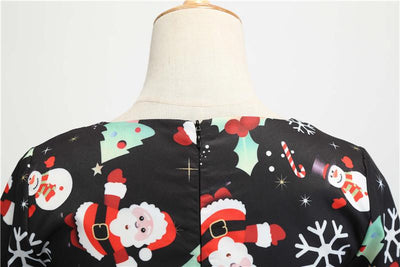 Abito Vintage Invernale Natalizio Nero