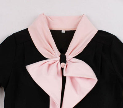 Abito Vintage A Scacchi Neri