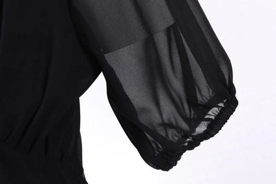 Abito Lungo Nero Vintage Anni '50