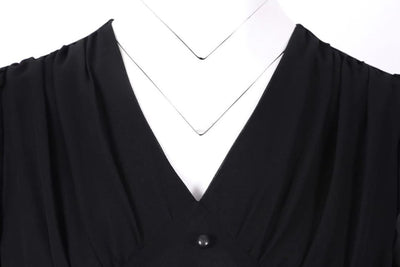 Abito Lungo Nero Vintage Anni '50