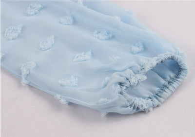 Abito Vintage Lungo Boho Blu