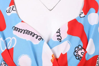 Abito Vintage Natalizio Blu Taglie Forti