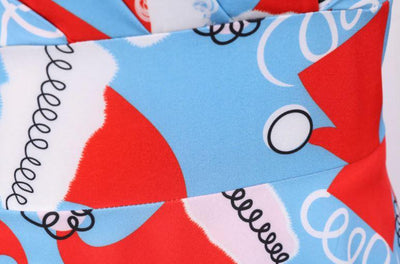 Abito Vintage Natalizio Blu Taglie Forti