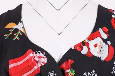 Abito Vintage Natalizio Taglie Forti Nero