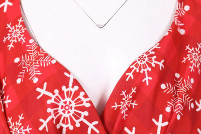 Abito Vintage Natalizio Rosso Taglie Forti