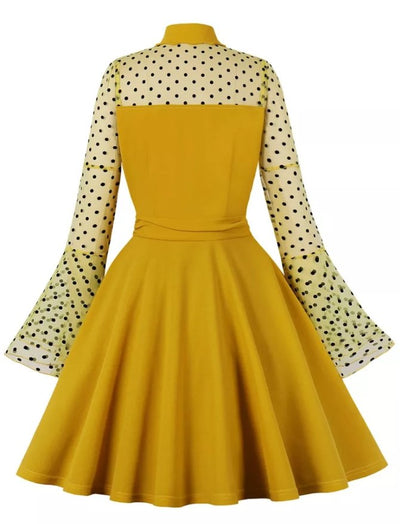 Giallo Plus Size Vintage Pin Up Dress