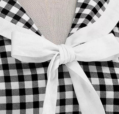 Abito Pin Up Vintage A Scacchi Nero