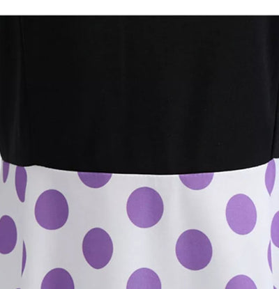 Abito Vintage Pin Up Viola A Pois