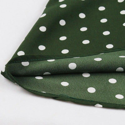 Abito Vintage A Pois Verde