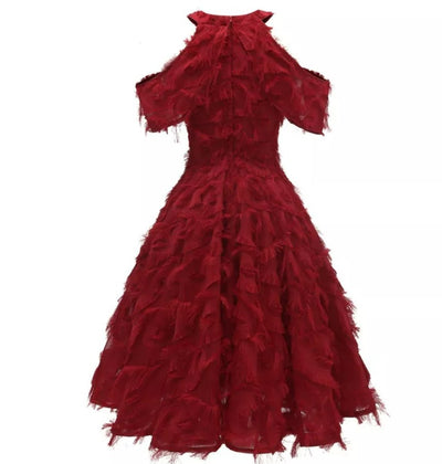 Abito Da Sposa Rosso Vintage