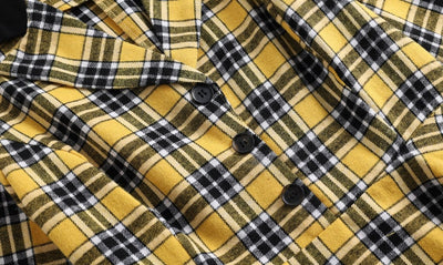 Abito Vintage A Righe Gialle E Nere