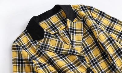 Abito Vintage A Righe Gialle E Nere