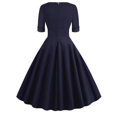 Abito Rockabilly Vintage Anni '50 Navy