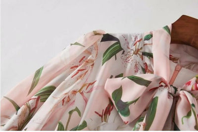 Abito Vintage Lungo Rosa Cipria