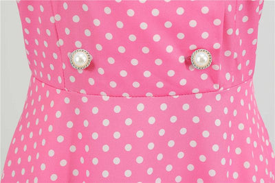 Abito Svasato Anni '50 Rosa