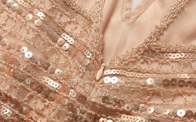 Abito Vintage Lungo Rosa Anni '20