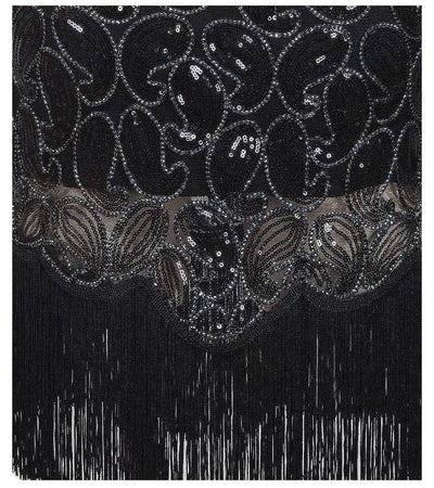 Sexy Abito Vintage Nero Anni '20