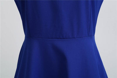 Abito Vintage In Pizzo Blu