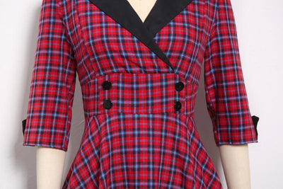 Abito Vintage Invernale Rosso