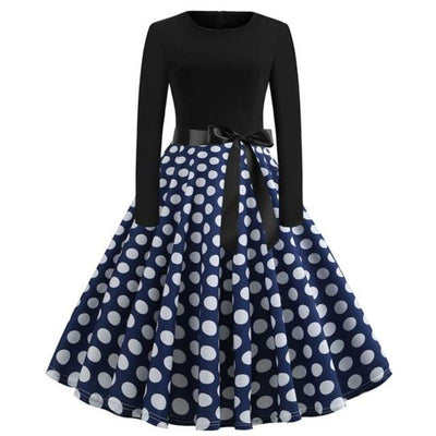 Abito Vintage A Maniche Lunghe