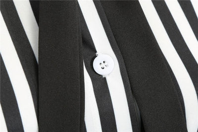 Abito Vintage Retrò In Bianco E Nero