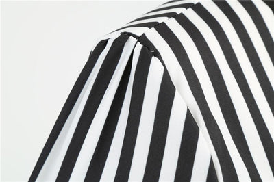 Abito Vintage Retrò In Bianco E Nero