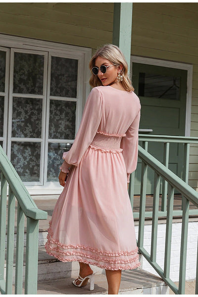 Abito Lungo In Chiffon Vintage