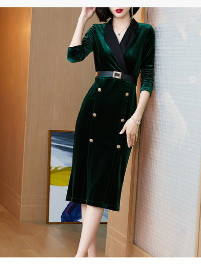 Vestito Anni '40 Verde