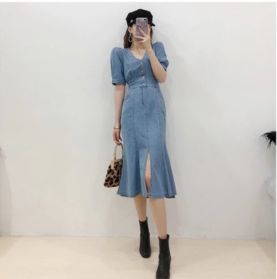 Abito Vintage Anni '40 Blu