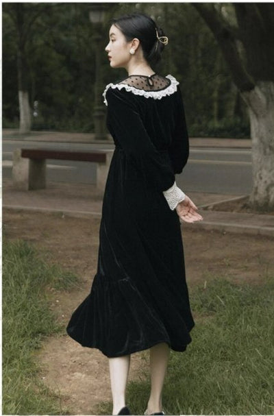 Abito Vintage Anni '40 Nero